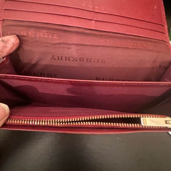Burberry Long Canvas/Leather Wallet - Picture 6 of 7